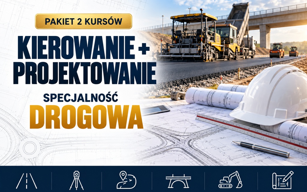Pakiet 2 kursów: Uprawnienia Budowlane - Specjalność Inżynieryjna Drogowa